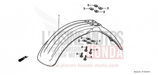 KOTFLUEGEL, VORNE CR500RX de 1999